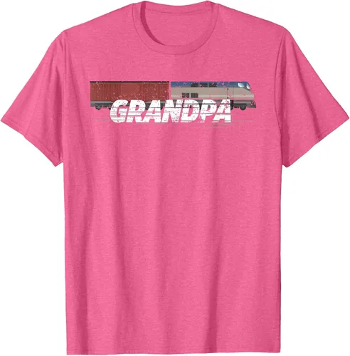 Vista 22 de RC Model Train Shirt Grandpa Train Boxcar HO Scale T-Shirt Negro