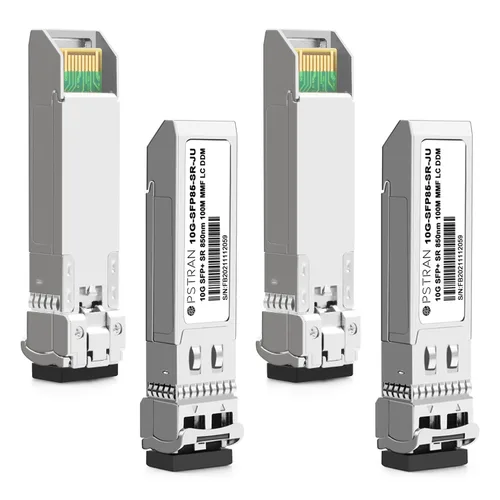 Vista 57 de 10GBASE-LR SFP+ Módulo Transceptor Óptico, 1310nm, 6.2 mi, DDM, Duplex LC SMF, 10 unidades, Gris, Sólido