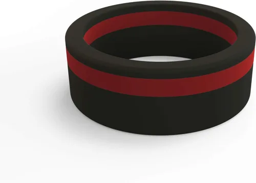 Vista 36 de QALO - Colección de anillos de silicona clásicos para hombre