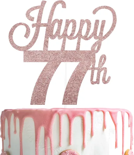 Vista 56 de LINGTEER - Decoración para pastel con texto "Happy Birthday 100", color negro