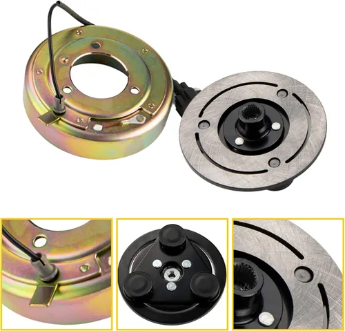 Vista 2 de 58544 ZonCar Kit de embrague de compresor A/C de repuesto para Murano 2003-2007, kit de embrague de compresor de CA bobina de polea