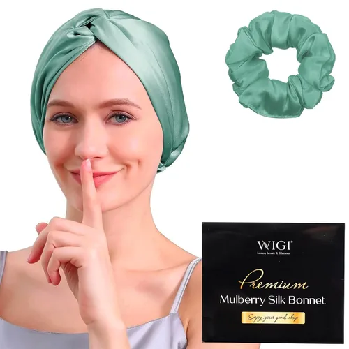 Vista 19 de WIGI Juego de 2 coleteros de seda, 100% seda de morera pura, no daña el cabello para mujeres, súper suave, elegante, apto para todo tipo de cabello