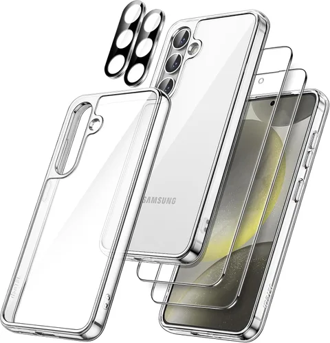 Vista 8 de JETech Funda 5 en 1 para Samsung Galaxy S24 Plus, antiamarilleo Transparente