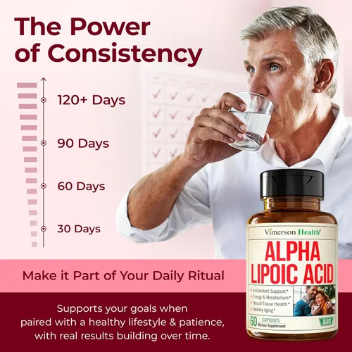 Vista 12 de Ácido alfa lipoico – ALA de alta potencia 650mg para apoyo nervioso 60