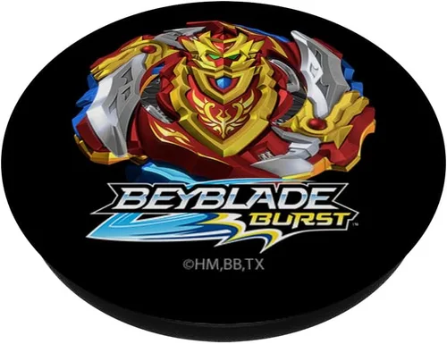 Vista 2 de BEYBLADE BURST TURBO ACHILLES PopSockets - Soporte para teléfonos y tabletas, Negro