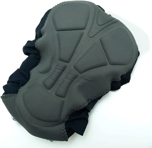 Vista 4 de YKYWBIKE Pantalones cortos de ciclismo para hombre, con relleno, 2 bolsillos, agarre antideslizante en las piernas, transpirable, de alta