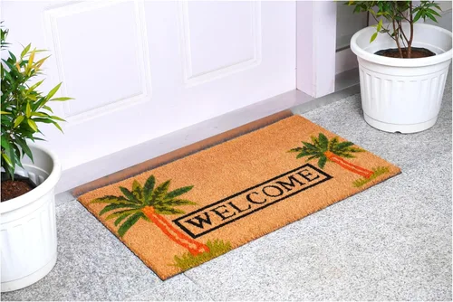 Vista 2 de Calloway Mills 120521729 Palm Welcome 17"x29" Coir with Vinyl Backmat