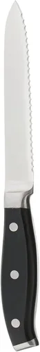 Vista 2 de HENCKELS - 16910-131 HENCKELS - Cuchillo multiusos dentado forjado Premio, 5 pulgadas, negro/acero inoxidable