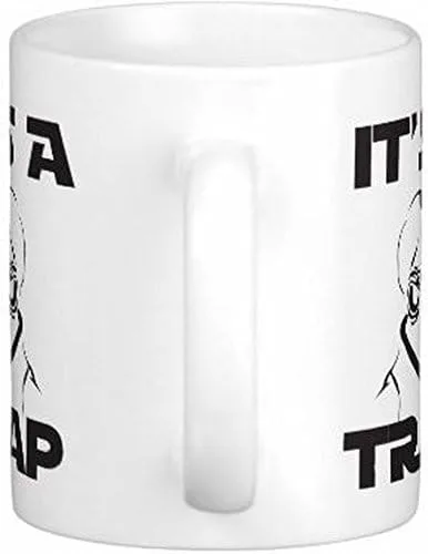 Vista 2 de Taza de café de cerámica It's A Trap de 11 oz Quick Mugs 2 U