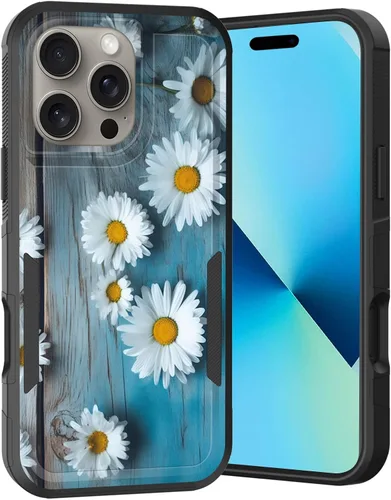 Vista 40 de Funda para iPhone Air, doble capa híbrida resistente resistente a prueba de golpes de policarbonato duro + funda protectora de silicona suave