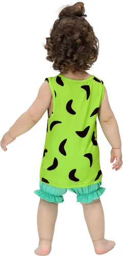 Vista 7 de AOBUTE Kids Halloween Costume Boys Brown Shorts Girls Green Clothing Set