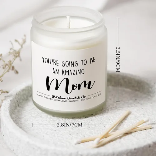 Vista 6 de Regalos para nueva mamá, vela perfumada de lavanda, mamá futura ser, regalos de embarazo para futuras mamás primerizas, mamá, nuevos artículos