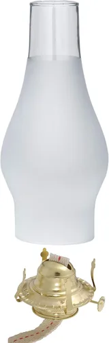 Vista 5 de B&P Lamp® Quemador de lámpara de queroseno #2 y chimenea transparente de 3" por 8