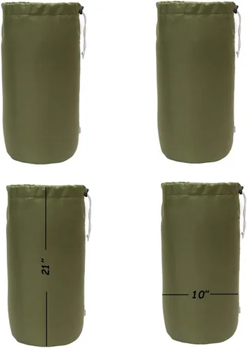 Vista 12 de Bolsa de saco, resistente al agua, con cordón duradero, paquete de 4