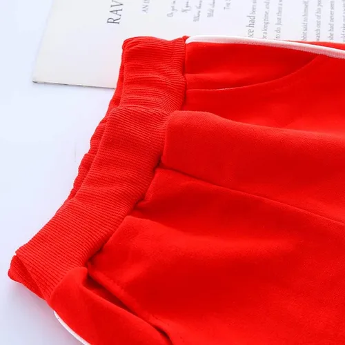 Vista 7 de Ropa deportiva para bebés, ropa para niños y niñas, chaqueta de béisbol+camiseta+pantalón, 3 piezas, ropa escolar para niños