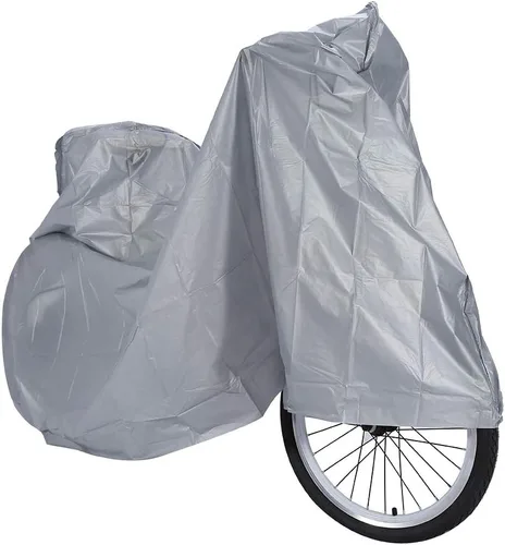 Vista 5 de Funda impermeable para motocicleta, impermeable para lluvia, a prueba de polvo, universal, impermeable, para exteriores, compatible con ciclomotor
