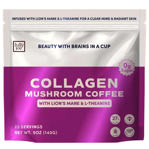 Vista 11 de Café instantáneo Fully Joe Mushroom con 16 hongos superalimentarios, incluye melena de león, reishi, chaga, cordyceps mezclado con café gourmet