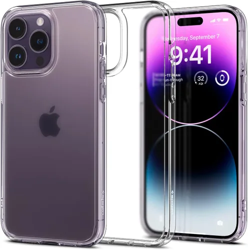 Vista 86 de Spigen Funda para iPhone 12 Mini, ultra híbrida, sin anillo magnético, antiamarilleo, transparente