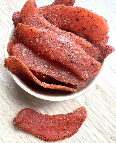 Vista 4 de Rebanadas de mango seco de limón pico, aperitivos agrios y chiles de Pico Limon (2 libras)