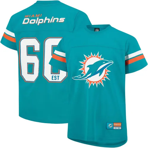 Vista 23 de Ultra Game NFL - Camiseta de malla vintage para niños