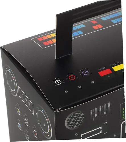 Vista 3 de MERRYHAPY 6 cajas de regalo de fiesta de los años 80, cajas de boom novedosas cajas retro de radio de colores mezclados para dulces retro