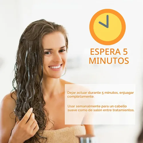 Vista 5 de Kerazon Professional Mascarilla capilar antiencrespamiento con queratina para el cuidado de la queratina, hidratante, hidratación profunda