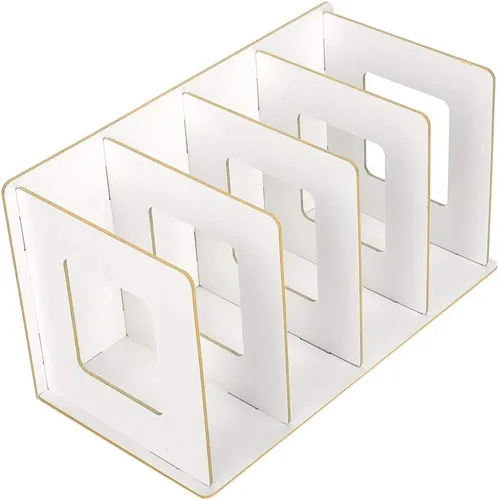 Vista 3 de Estantería para libros, muebles para el hogar, estantería para niños (blanco cálido)