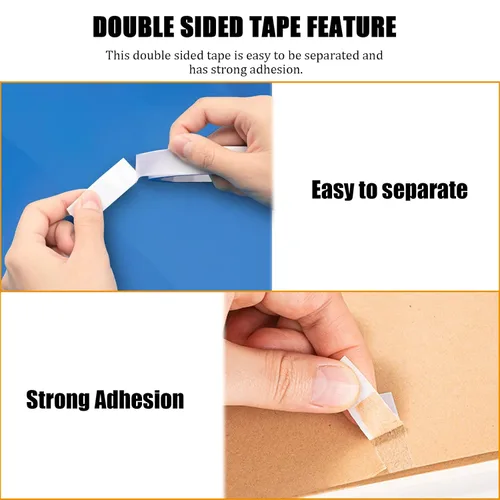 Vista 4 de Cinta de Doble Cara para Manualidades, Cinta de Doble Cara para Artes, Suministros para Álbumes de Recortes, Fotografía, Caja de Regalos, Álbum
