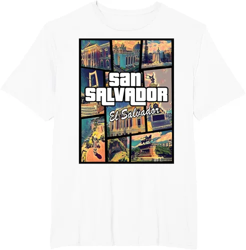 Vista 14 de Camiseta Orgullosa de San Salvador Capital El Salvador