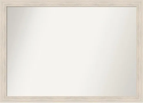 Vista 310 de Amanti Art Espejo personalizado, espejo de baño estrecho Alexandria White Wash, espejo de pared o espejo de tocador de baño sobre el fregadero