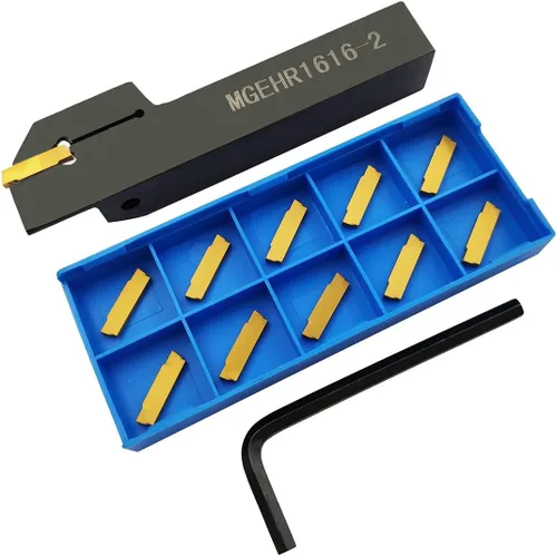 Vista 11 de Soporte de herramienta de ranurado para torno MGEHR1212-1.5 con 11 piezas MGMN150-G insertos de ranurado de carburo indexables