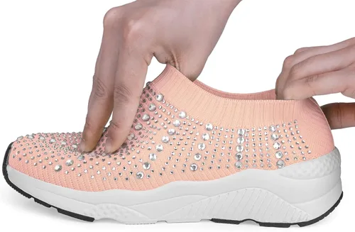 Vista 5 de Footsuite Womens Walking Shoes Slip on Sock Sneakers Casual Platfoam Loafer Mesh Tennis Sneakers Ladies Nurse Fashion Summer Non-Slip Standing