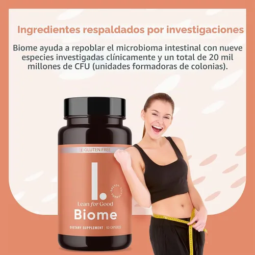 Vista 3 de Biome, fórmula probiótica de 9 cepas, apoya un microbioma intestinal equilibrado, potentes probióticos intestinales con fitosoma Greenselect - 60