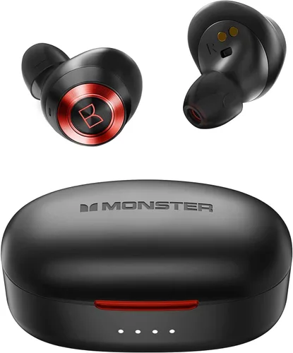 Vista 8 de Monster Open Ear AC360, auricular inalámbrico Bluetooth giratorio, con cordón, Bluetooth 6.0 mejorado, control táctil, batería de larga duración
