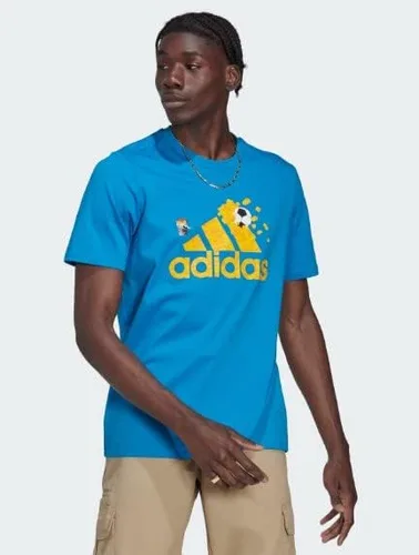 Vista 2 de adidas Soccer X Lego Soccer Graphic Camiseta para hombre, color azul brillante