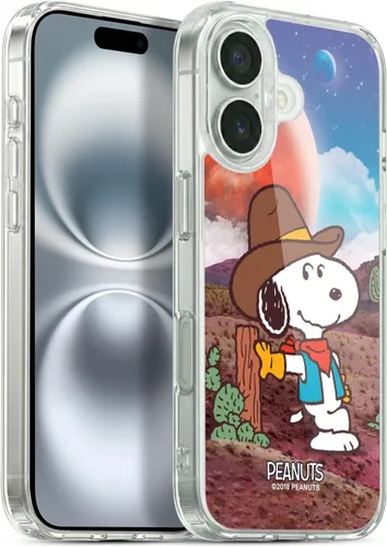 Vista 123 de Head Case Designs Funda de gel con licencia oficial de Peanuts Nebula Cactus Needles Snoopy Space Cowboy [protección de grado militar] compatible