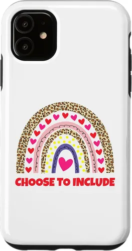 Vista 8 de Choose to Include Leopard Rainbow Special Needs Awareness Case for iPhone 17