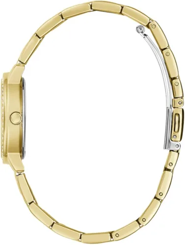Vista 3 de GUESS Reloj para mujer de 1102in correa de tono dorado esfera blanca Tono dorado