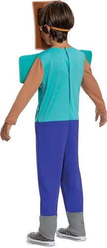 Vista 2 de Disguise Recycled Blend Steve Costume, Official Minecraft Costume