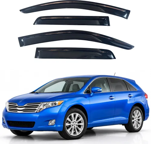 Vista 117 de Visera de ventana IG para Ford Focus Sedán y Hatchback 2012-2018, Protector de ventana lateral para lluvia y viento estilo Mugen, extra duradero