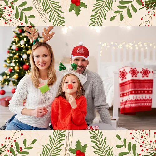 Vista 5 de Sombrero de béisbol de Papá Noel de Navidad, sombrero de disfraz de Papá Noel con pompón de piel mullida