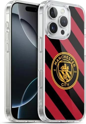 Vista 106 de Head Case Designs Funda de gel con licencia oficial del Manchester City Man City FC Away 2022/23 [protección de grado militar] compatible con Apple