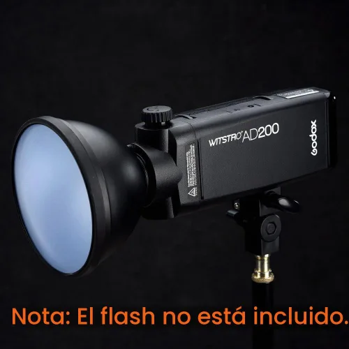 Vista 7 de Godox AD-S2 Reflector estándar con difusor suave para flash serie AD200