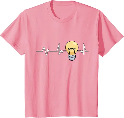 Vista 78 de Bombilla Heartbeat bombilla regalo bombilla bombilla camiseta Negro