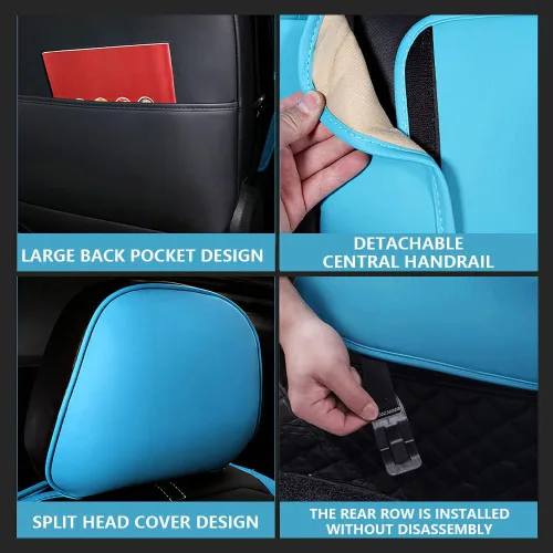 Vista 6 de Funda de asiento de automóvil para Mini Cooper 2002-2012, duradera, resistente al desgaste, impermeable, transpirable, sin olor, accesorios para Rojo