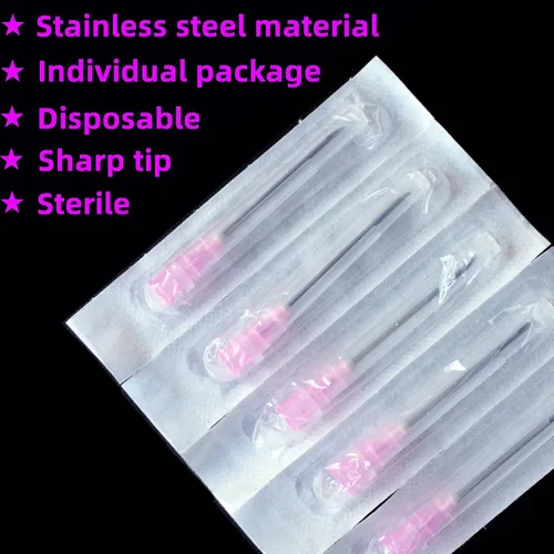 Vista 4 de 18Ga 1 1/2 pulgadas/38mm Suministros de laboratorio estériles, paquete de 100