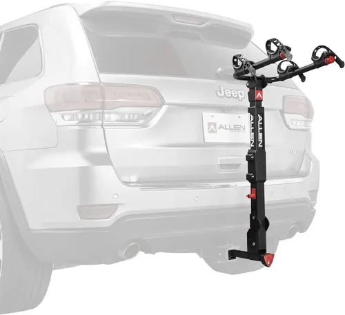 Vista 8 de Allen Sports Deluxe - Soporte de enganche para 2 bicicletas, modelo ZN520, color negro