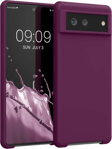 Vista 135 de kwmobile Funda Compatible con Google Pixel 6 Pro - Funda de teléfono de silicona TPU con acabado suave - Azul Arrecife