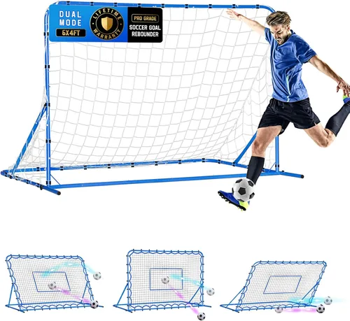 Vista 22 de Soccer Baseball Rebounder Soccer Goal Net, Volleyball Rebound Pitchback Net
