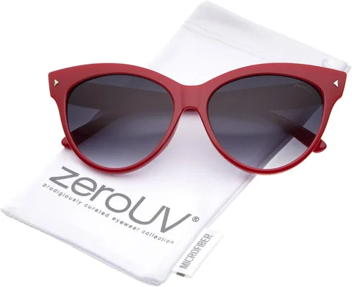 Vista 5 de zeroUV - Gafas de sol vintage de gran tamaño para mujer, diseño de ojo de gato, 2.323 in